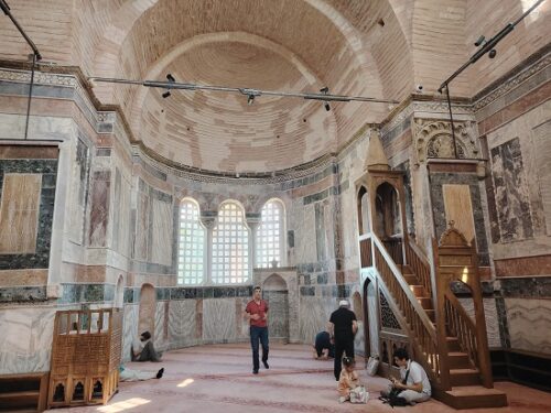 Kariye Mosque's mihrab and minbar