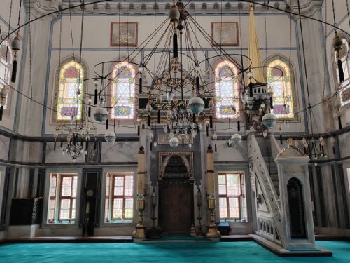 Praying hall of the mosque