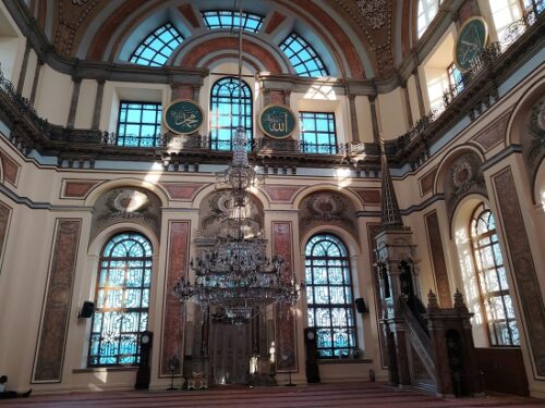Prayer hall of the mosque